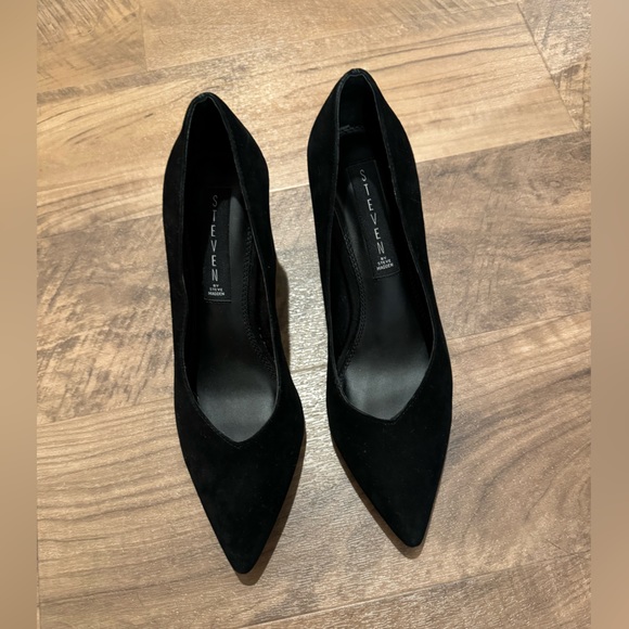 NWOT Steve Madden Pamina Suede Block Heel Pumps - Picture 4 of 4